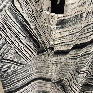 Helmut Lang Black and Gray Textured Top